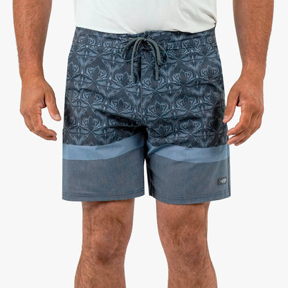 Blue Shadow Cocoboardie Recycled Fishing Boardshorts / AFTCO Featured