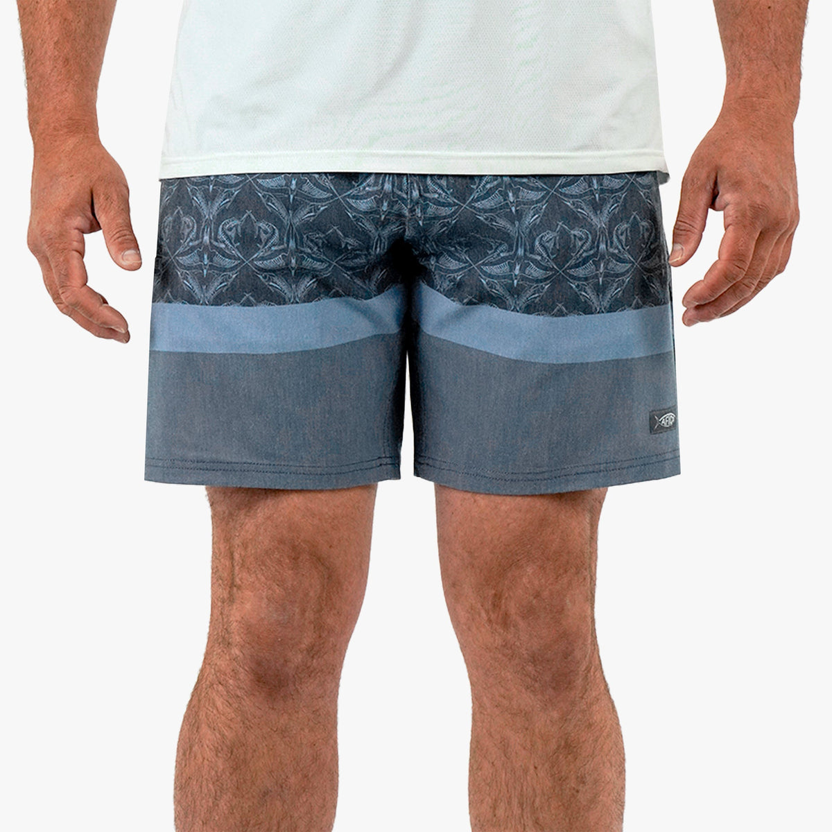 Blue Shadow Cocoboardie Recycled Fishing Boardshorts / AFTCO Featured