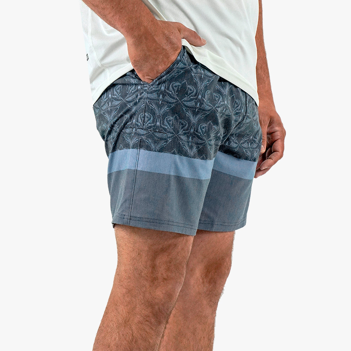 Blue Shadow Cocoboardie Recycled Fishing Boardshorts / AFTCO Featured