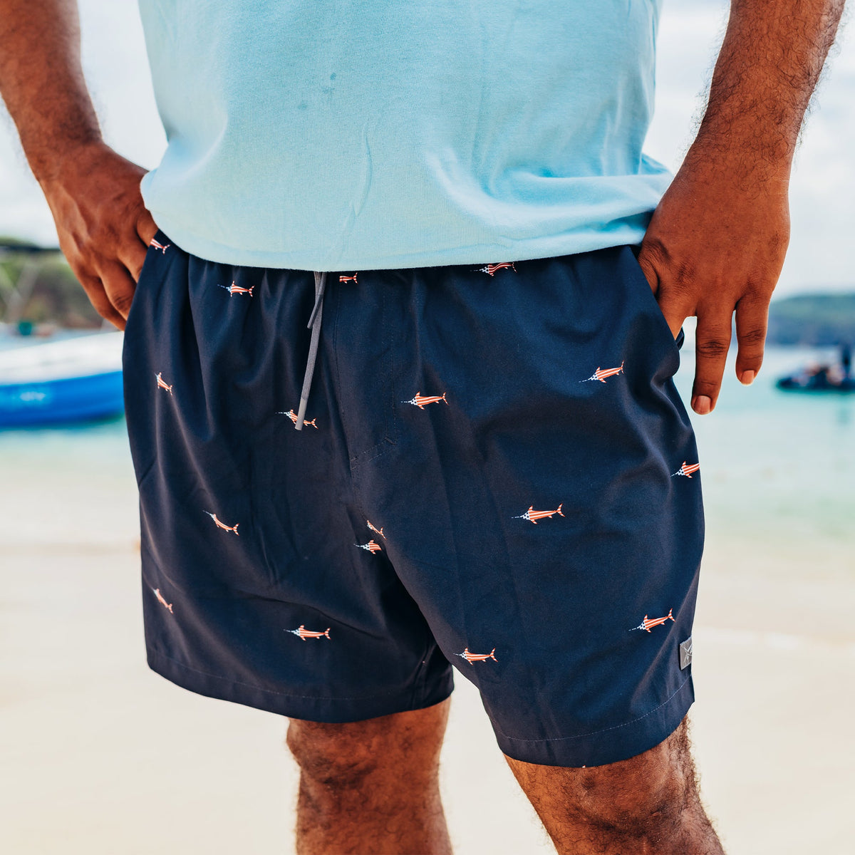 Navy Strike Swim Shorts / AFTCO Recommended
