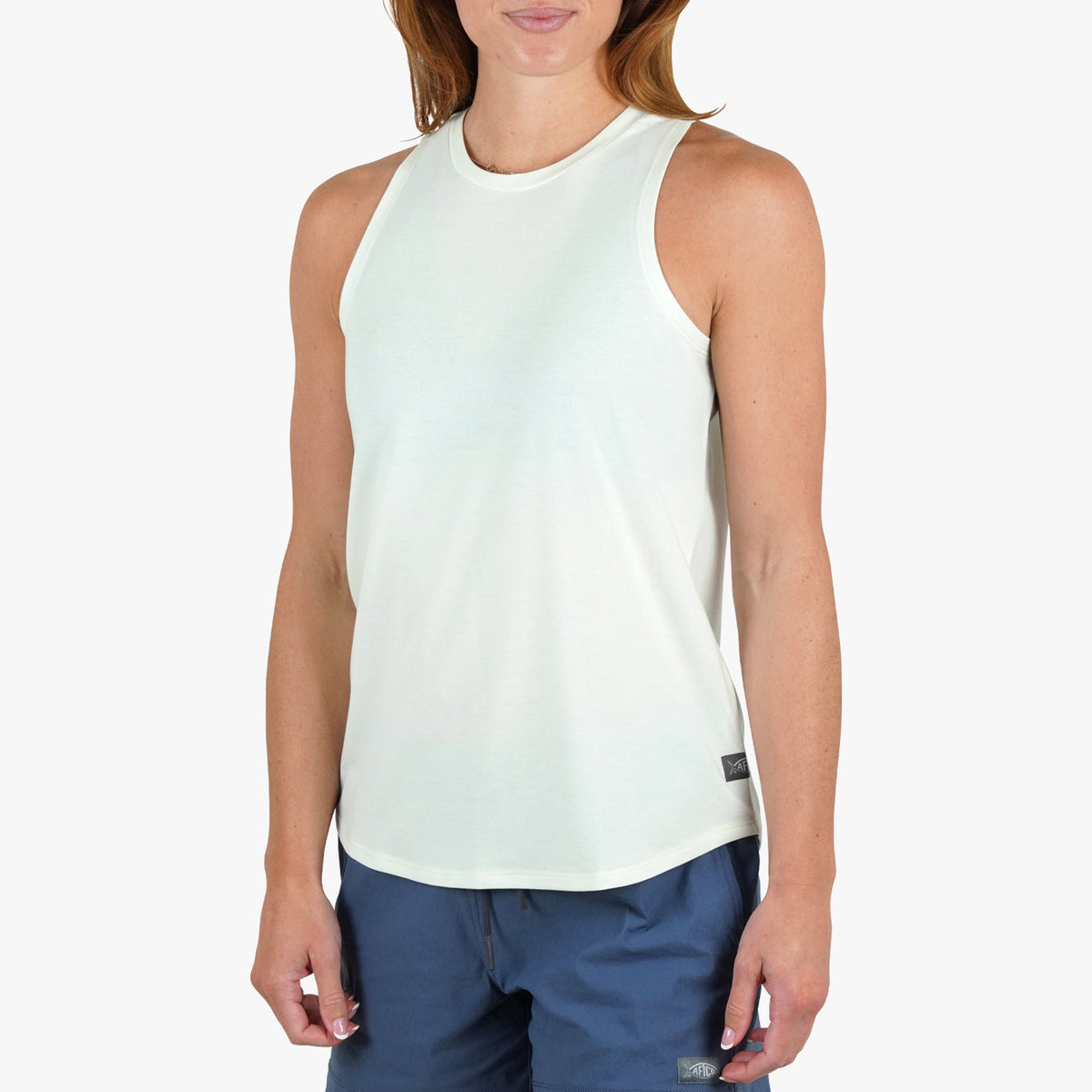 Salt Air Heather Women's Ocean Bound Performance Tank / AFTCO Popular