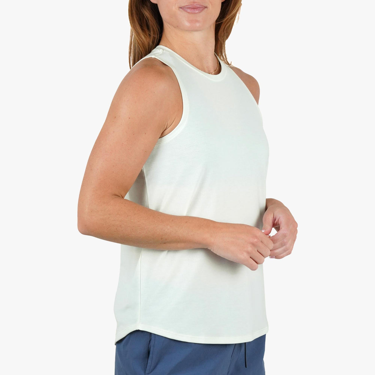Salt Air Heather Women's Ocean Bound Performance Tank / AFTCO Popular