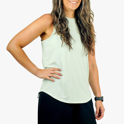 Salt Air Heather Women's Ocean Bound Performance Tank / AFTCO Popular