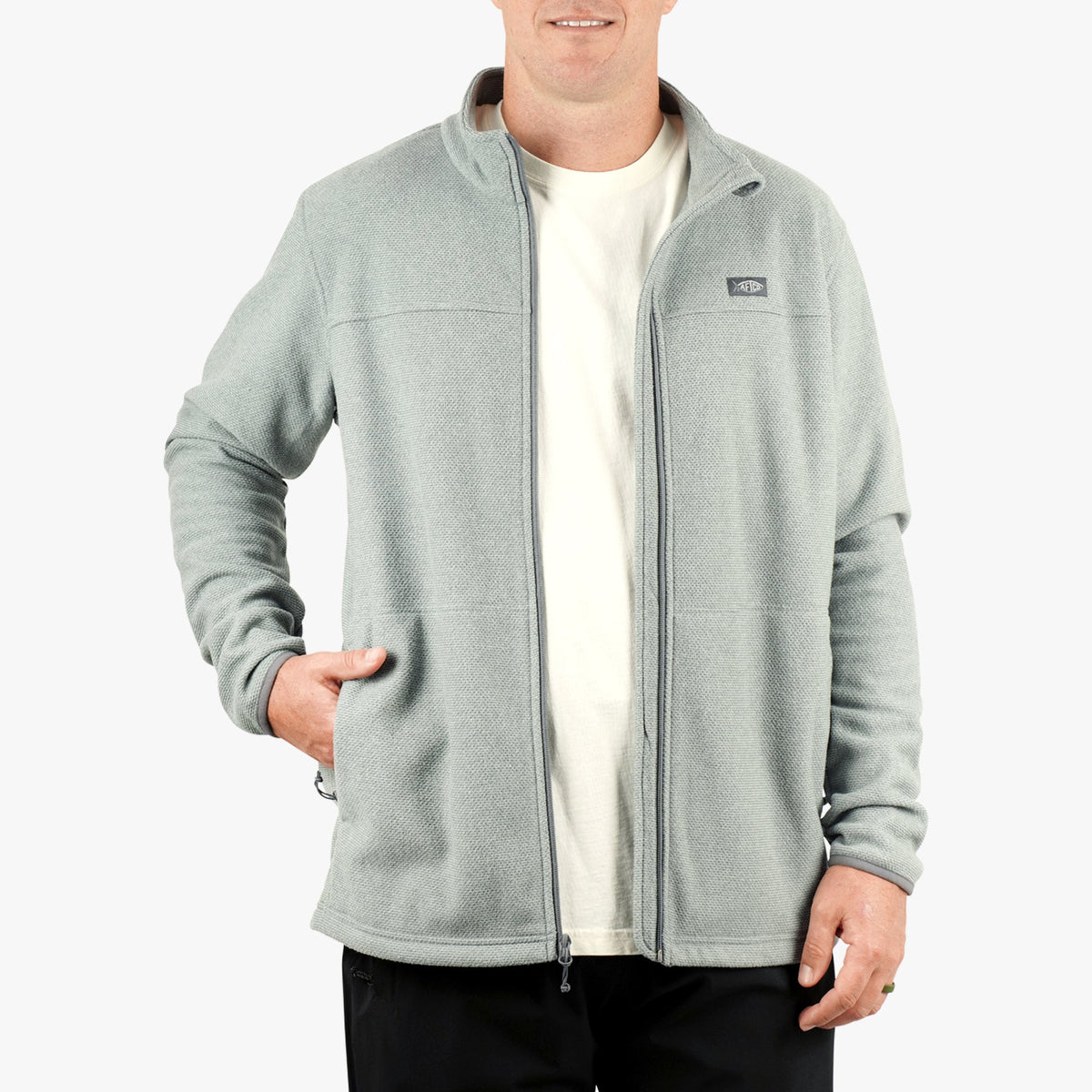 Bering Sea Heather Sentinel Full Zip Fishing Fleece / AFTCO Great Value