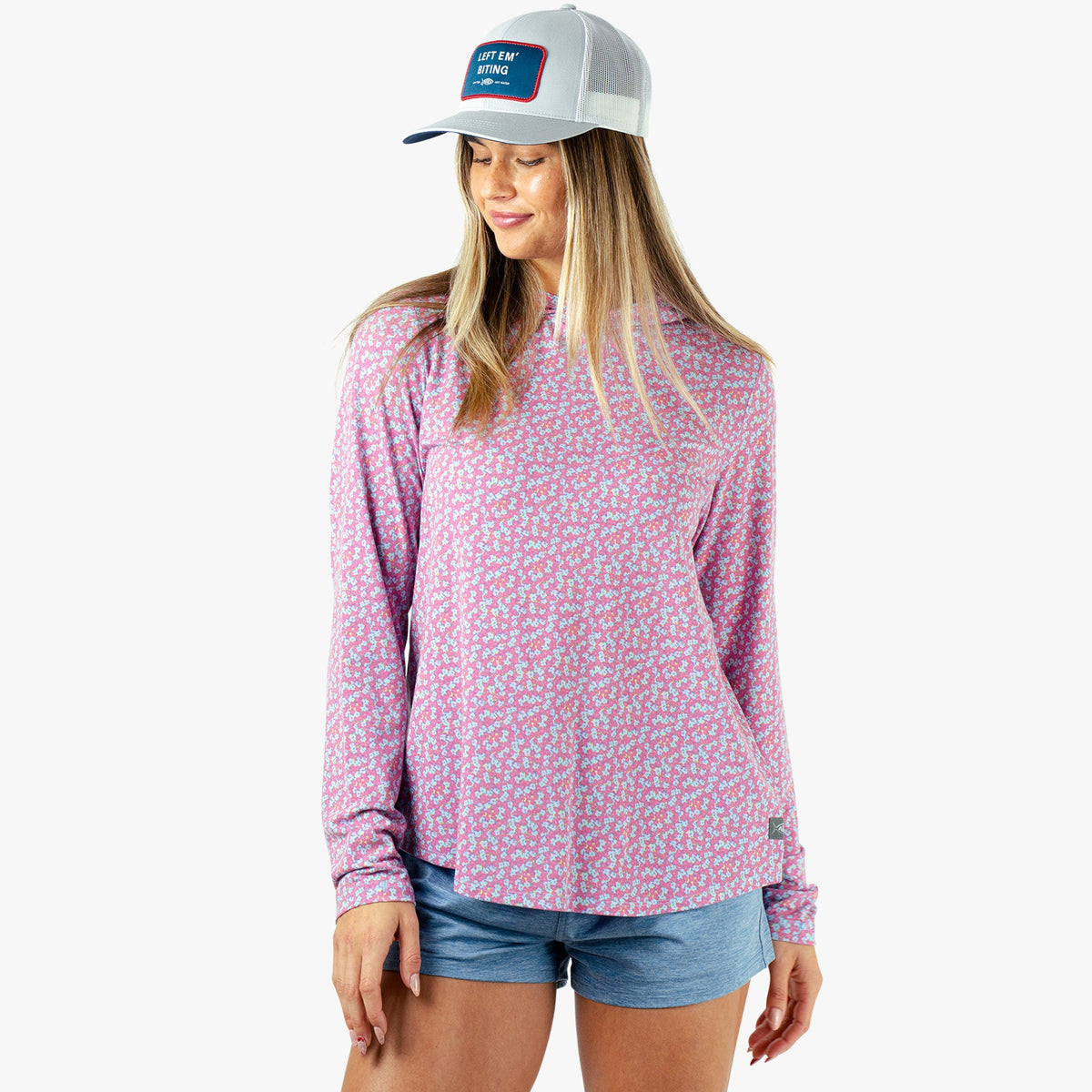 Bay Leaf Women's Ocean Bound Hooded Performance Shirt / AFTCO Recommended