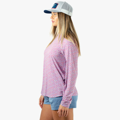 Bay Leaf Women's Ocean Bound Hooded Performance Shirt / AFTCO Recommended