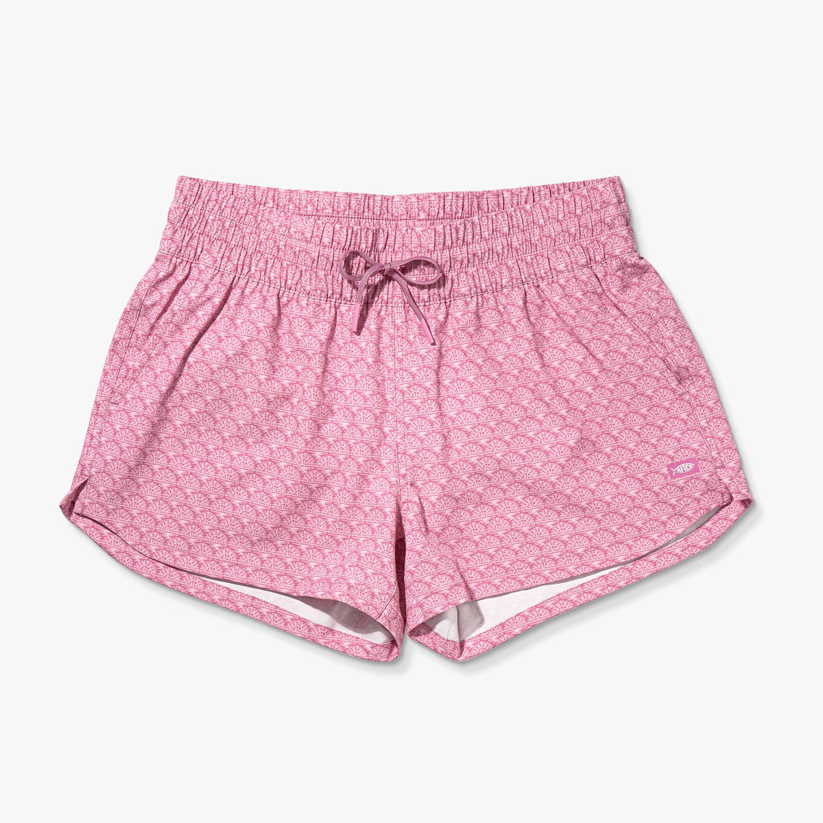 Wild Rose Women's Strike Printed Swim Shorts / AFTCO Exclusive