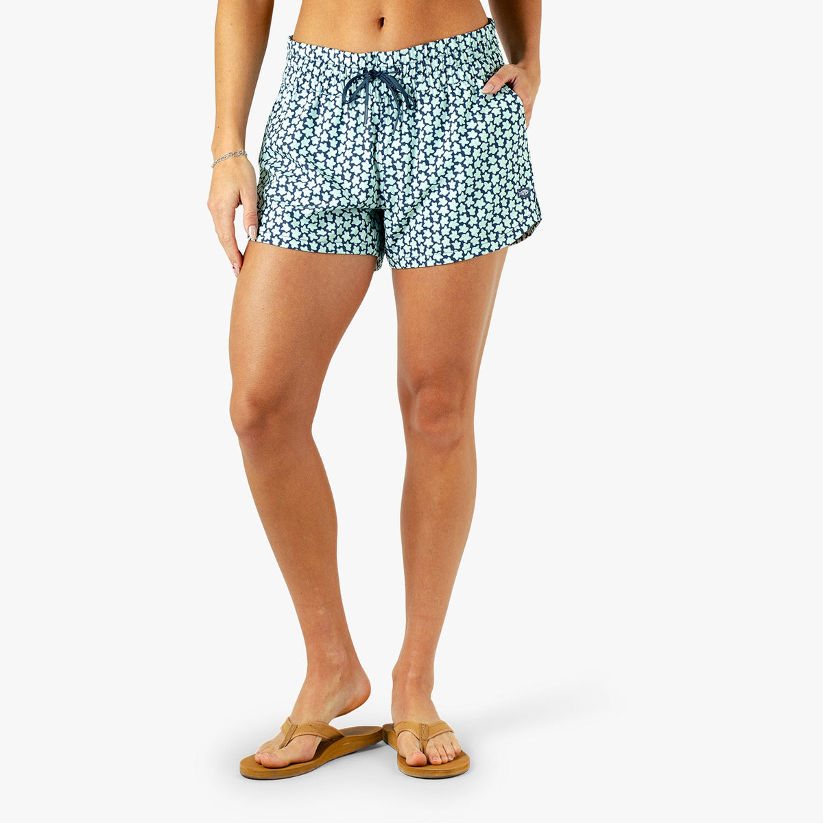 Ink Women's Strike Printed Swim Shorts / AFTCO Great Value