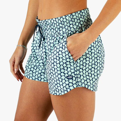 Ink Women's Strike Printed Swim Shorts / AFTCO Great Value