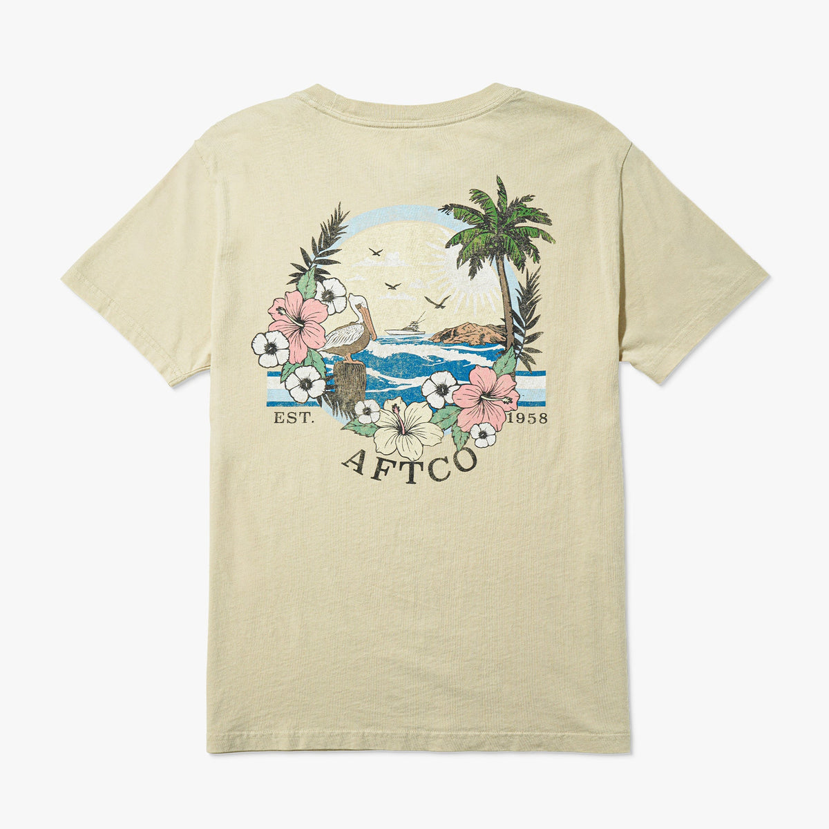 Light Blue Women's Inlet Short Sleeve Fishing T-Shirt / AFTCO Recommended