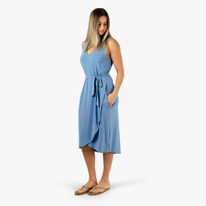 Blush Heather Women's Ocean Bound Sleeveless Quick Dry Dress / AFTCO Smart Buy