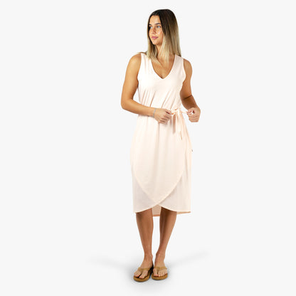 Blush Heather Women's Ocean Bound Sleeveless Quick Dry Dress / AFTCO Smart Buy