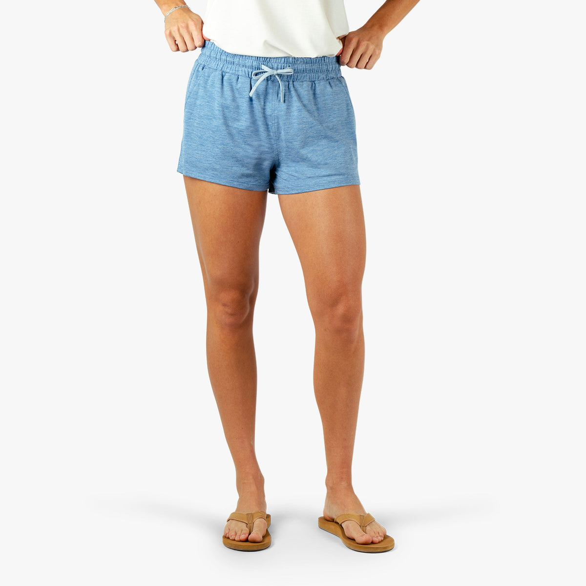 Captains Blue Heather Women's Electrolyte Fishing Shorts / AFTCO Best Price