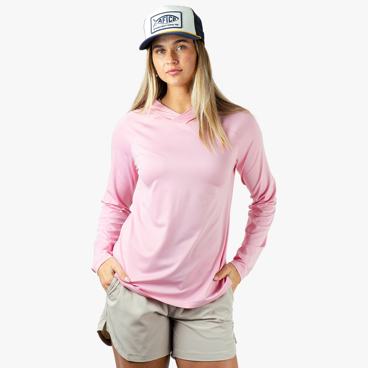 Pink Heather Samurai 2.0 Fishing Shirts For Women / AFTCO New
