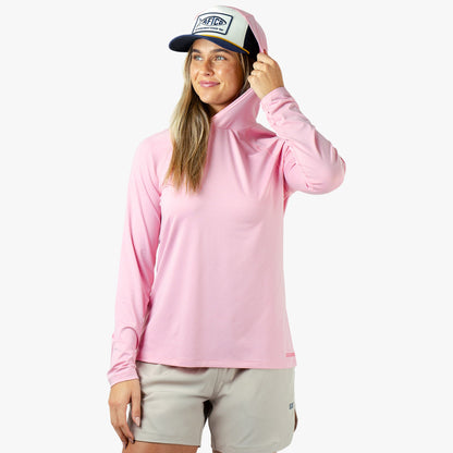 Pink Heather Samurai 2.0 Fishing Shirts For Women / AFTCO New