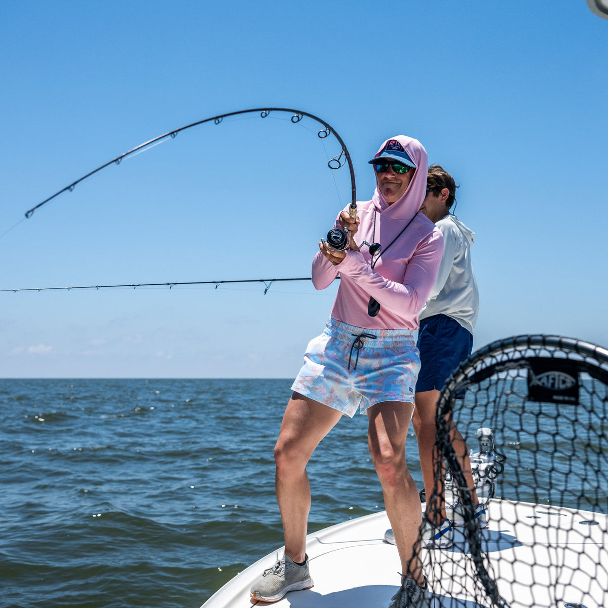 Pink Heather Samurai 2.0 Fishing Shirts For Women / AFTCO New