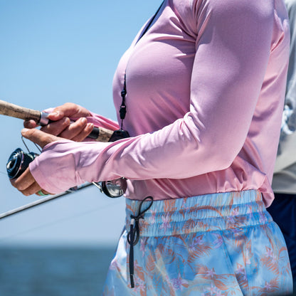 Pink Heather Samurai 2.0 Fishing Shirts For Women / AFTCO New