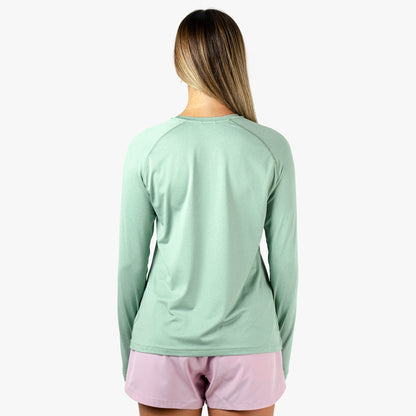 Bay Leaf Heather Samurai 2.0 Women's Fishing Shirts / AFTCO Sale