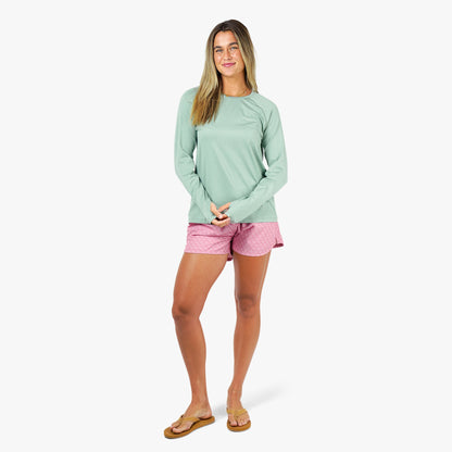 Bay Leaf Heather Samurai 2.0 Women's Fishing Shirts / AFTCO Sale