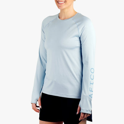 Bay Leaf Heather Samurai 2.0 Women's Fishing Shirts / AFTCO Sale