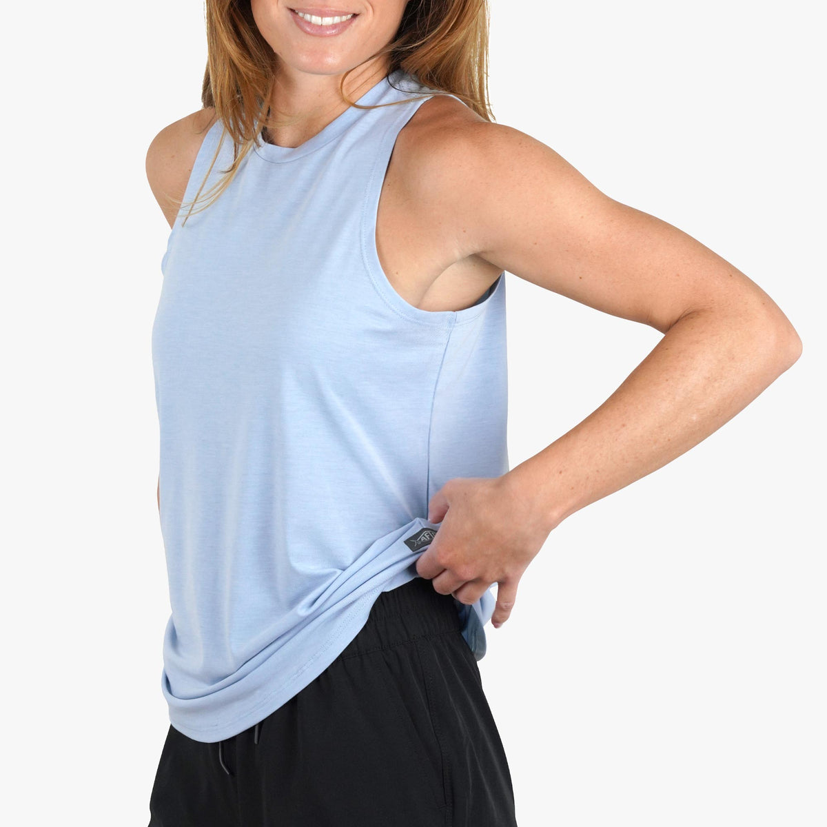 Blush Heather Women's Ocean Bound Performance Tank / AFTCO Popular