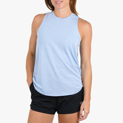 Blush Heather Women's Ocean Bound Performance Tank / AFTCO Popular