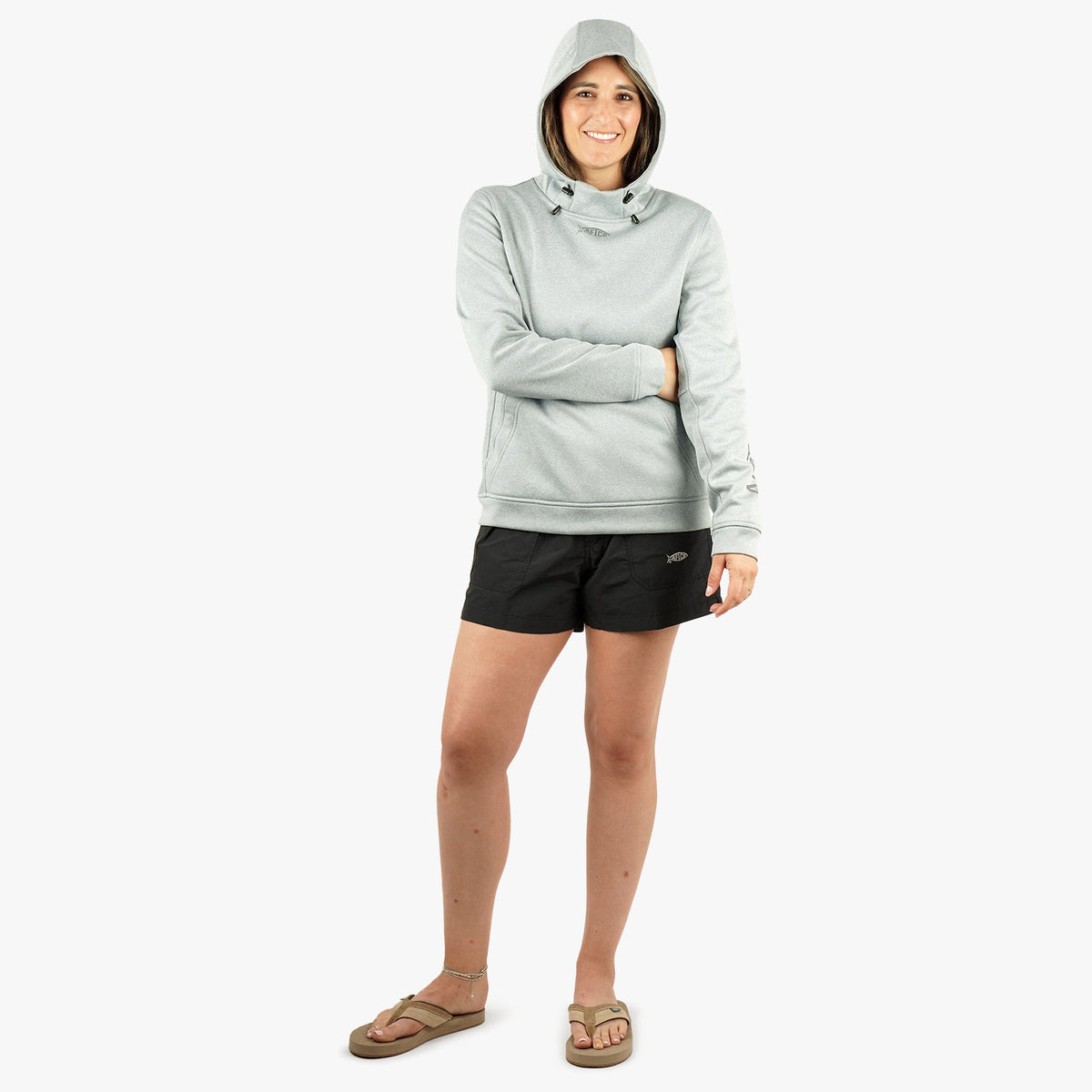 Rose Dawn Heather Women's Shadow Hoodie / AFTCO Popular