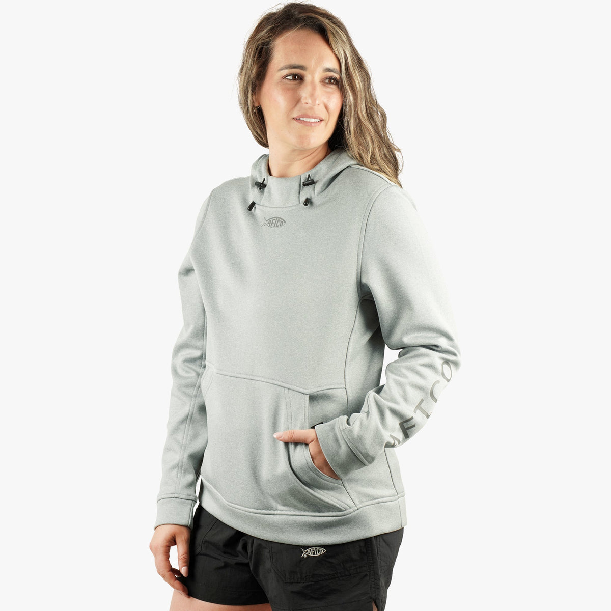Rose Dawn Heather Women's Shadow Hoodie / AFTCO Popular