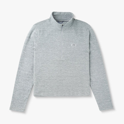 Steel Heather Women's Coastal Layer 1/4 Zip Fishing Pullover / AFTCO Recommended