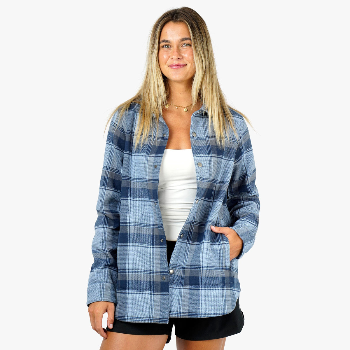 Dusk Women's Stout Button Up Shacket / AFTCO Quality