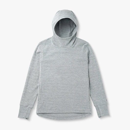 Steel Heather Women's Coastal Layer Pullover Hoodie / AFTCO Signature