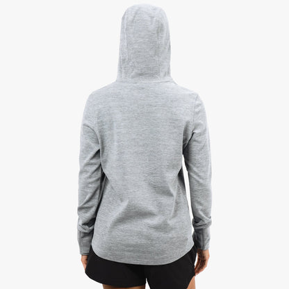 Steel Heather Women's Coastal Layer Pullover Hoodie / AFTCO Signature