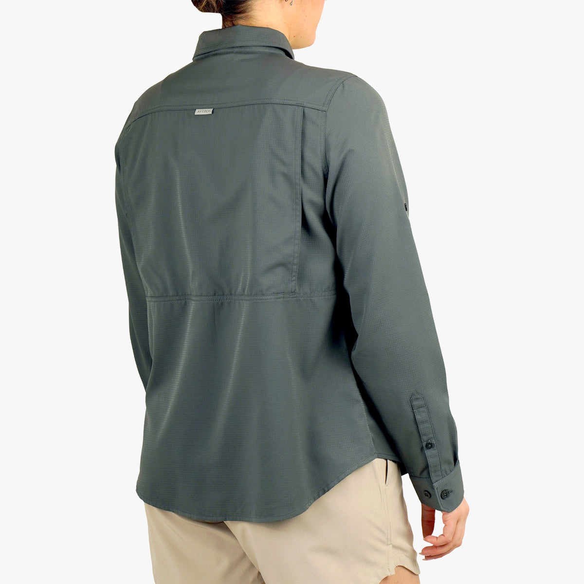Charcoal Women's Palomar Tech LS Wovens / AFTCO Classic