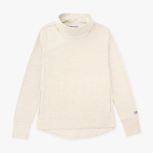 Pelican Heather Women's Coastal Layer Funnel Neck Sweater / AFTCO Customer Favorite