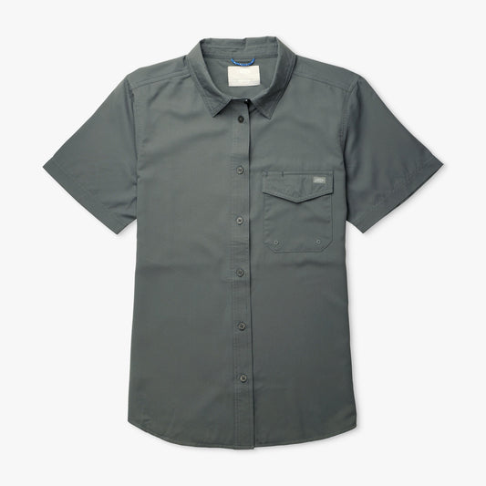 Charcoal Women's Palomar Tech SS Wovens / AFTCO Sale