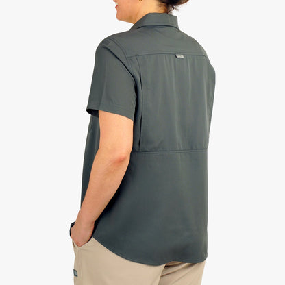 Charcoal Women's Palomar Tech SS Wovens / AFTCO Sale
