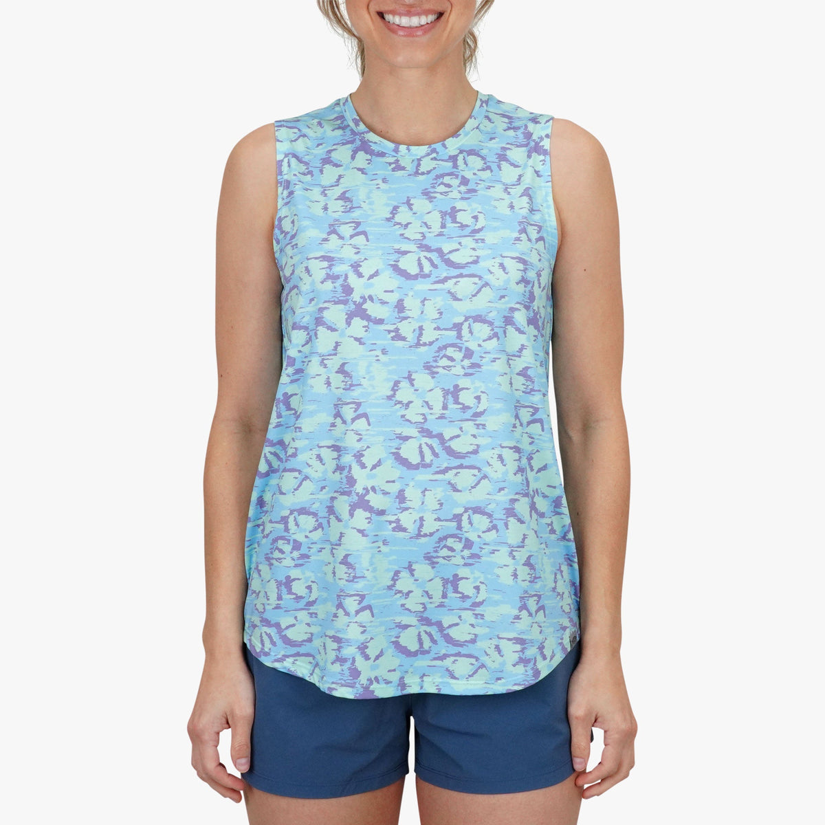 Moonlight Jade Women' s Sandbar Fishing Tank Top| AFTCO / AFTCO Customer Favorite