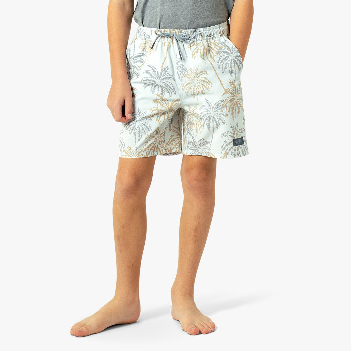 Aqa Glass Youth Strike Printed Swim Shorts / AFTCO Great Value