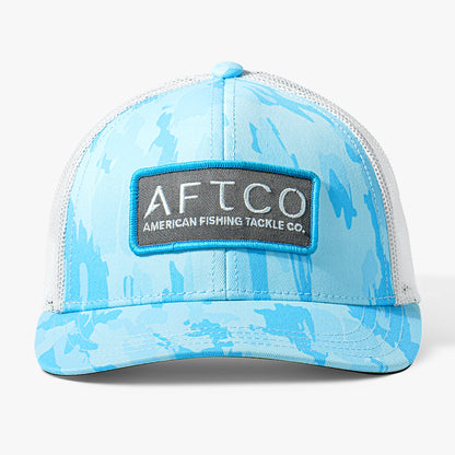 Tidal Current Camo Youth Victory Fishing Trucker Hat / AFTCO Signature
