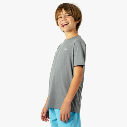 Steel Heather Youth Samurai SS Performance Shirt / AFTCO Hot Sale