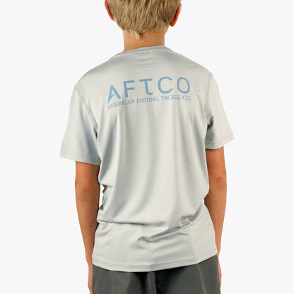 Steel Heather Youth Samurai SS Performance Shirt / AFTCO Hot Sale