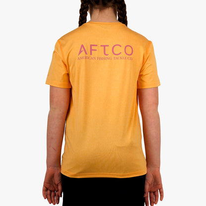 Steel Heather Youth Samurai SS Performance Shirt / AFTCO Hot Sale