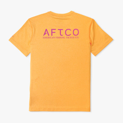 Steel Heather Youth Samurai SS Performance Shirt / AFTCO Hot Sale