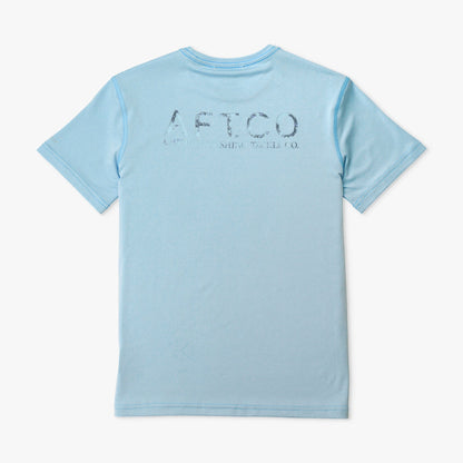 Steel Heather Youth Samurai SS Performance Shirt / AFTCO Hot Sale