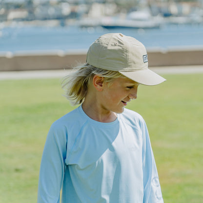 Coral Sands Heather Youth Samurai Performance LS Shirt / AFTCO Special Offer