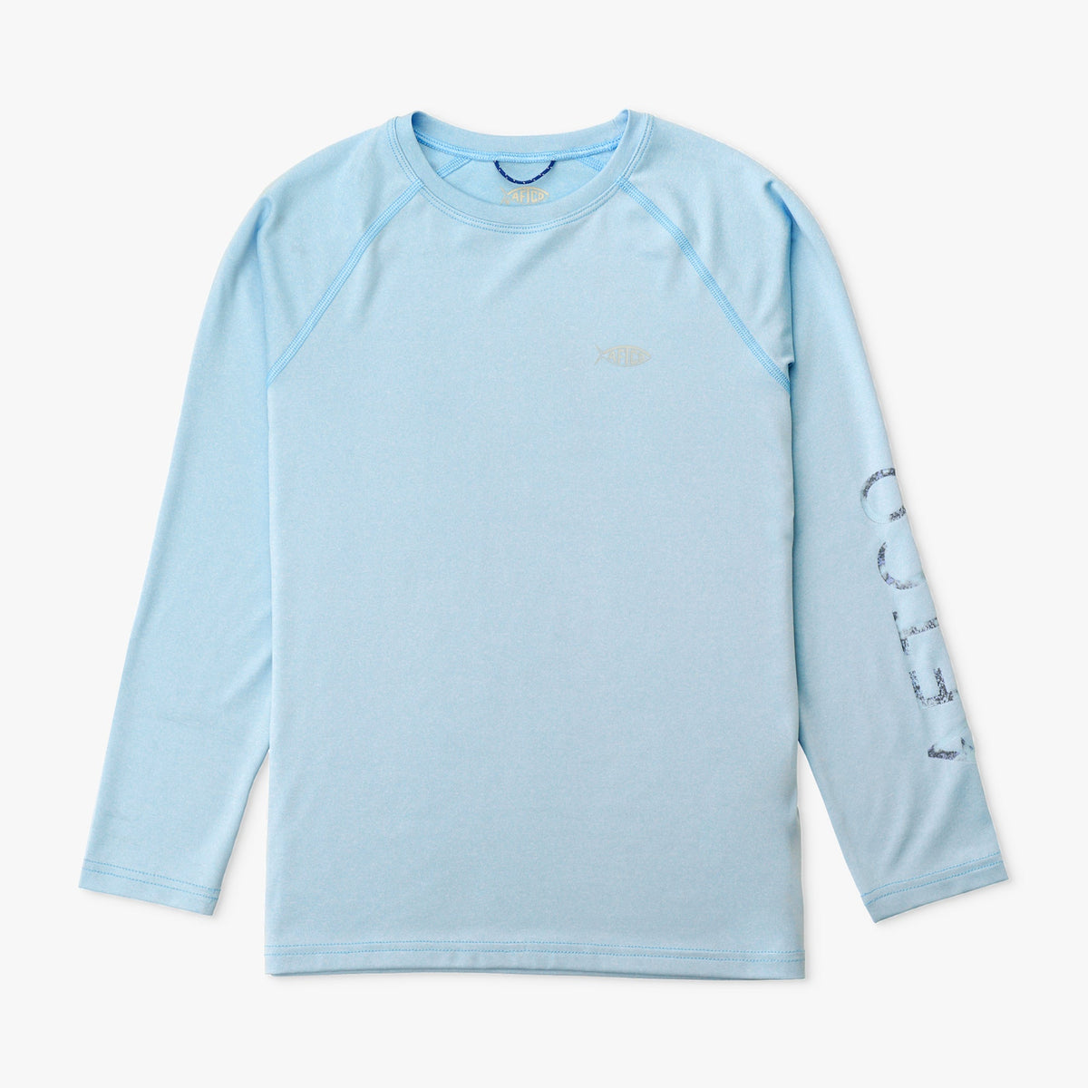 Coral Sands Heather Youth Samurai Performance LS Shirt / AFTCO Special Offer