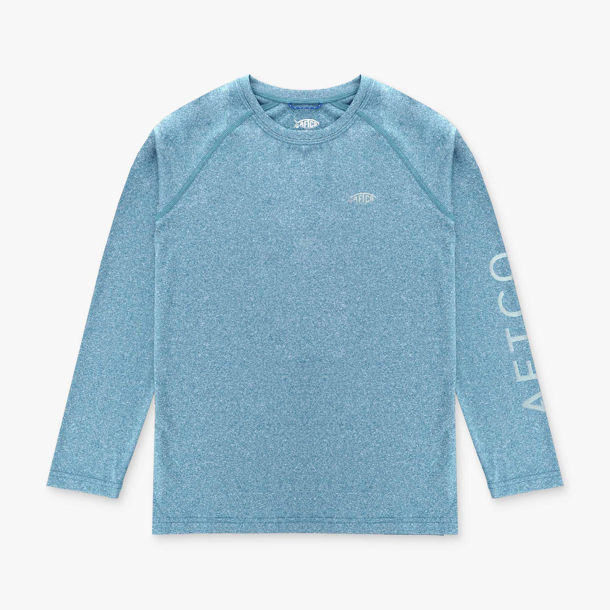 Coral Sands Heather Youth Samurai Performance LS Shirt / AFTCO Special Offer