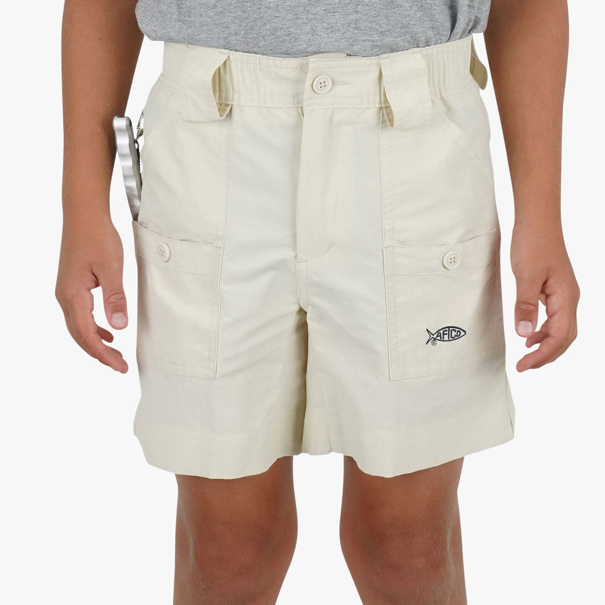 Khaki Kids Original Fishing Shorts / AFTCO Sale