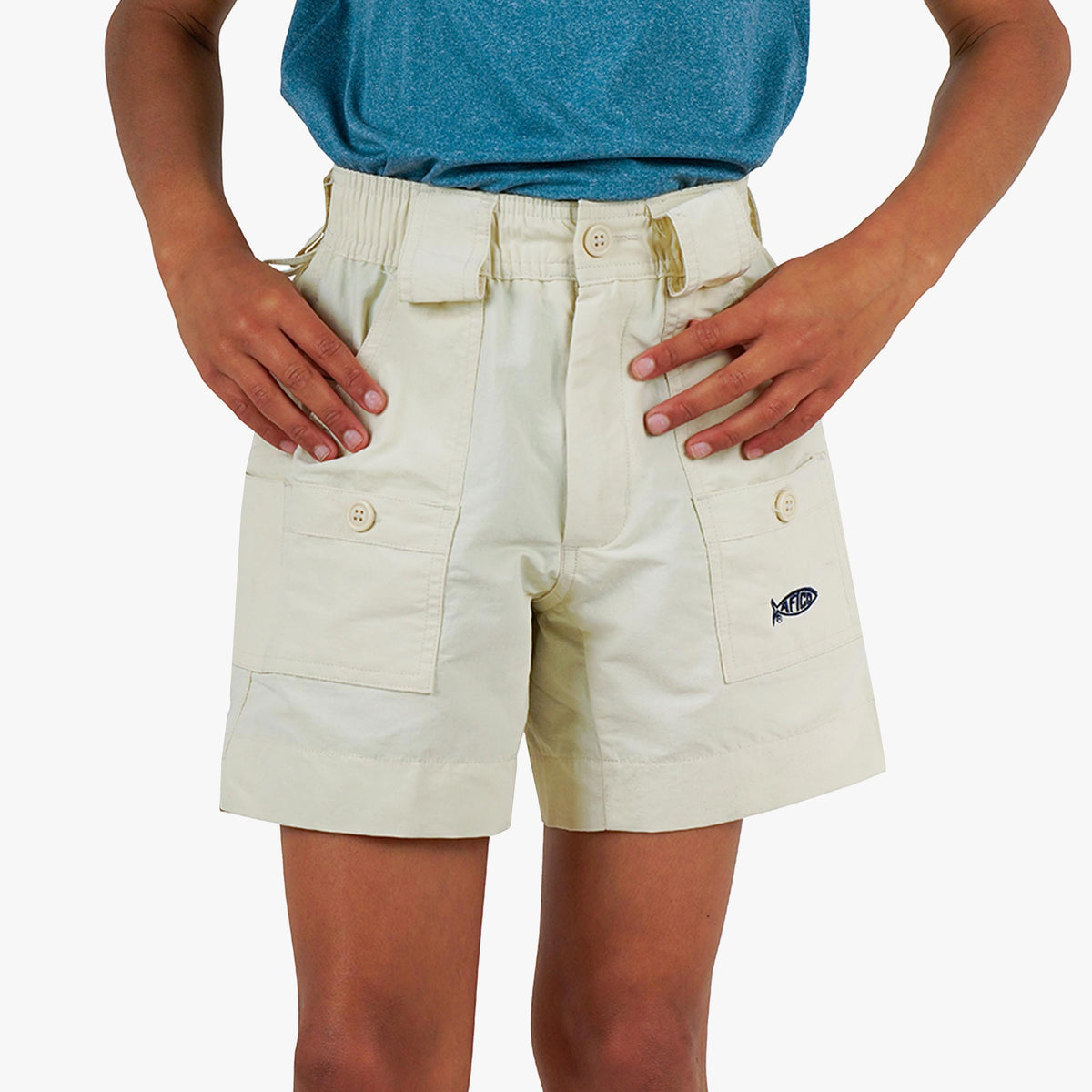 Khaki Kids Original Fishing Shorts / AFTCO Sale
