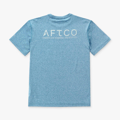 Corsair Heather Youth Samurai SS Performance Shirt / AFTCO Discount